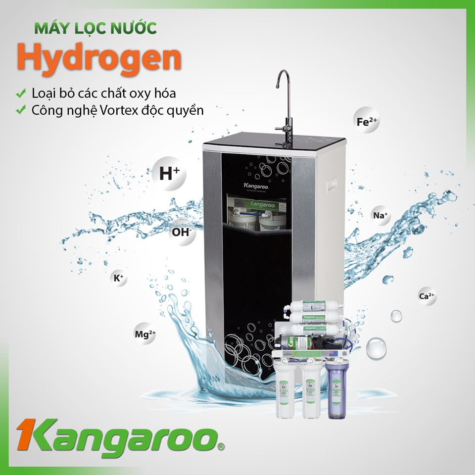 Máy lọc nước hãng Kangaroo Hydrogen Plus KG100HP áp dụng công nghệ lọc hiện đại