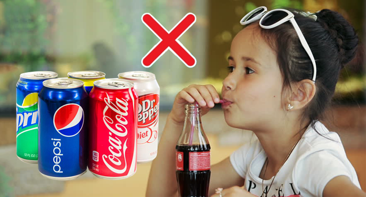 Trẻ em không nên uống nước ngọt quá nhiều