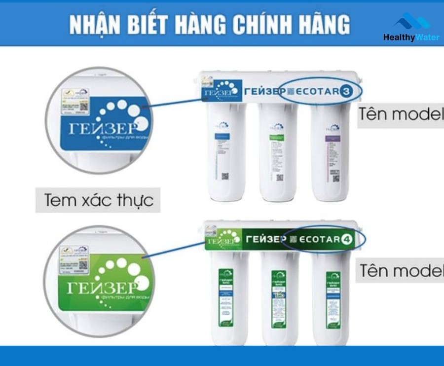 Cách nhận biết hàng Geyser chính hãng