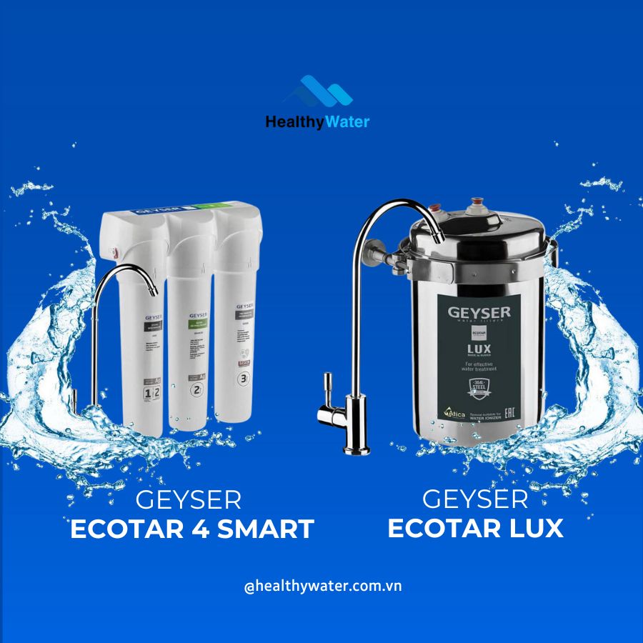 Đối với nguồn nước giếng khoan hoặc nước có độ ô nhiễm cao, nên chọn các model cao cấp hơn như Ecotar 4 Smart hoặc Ecotar Lux