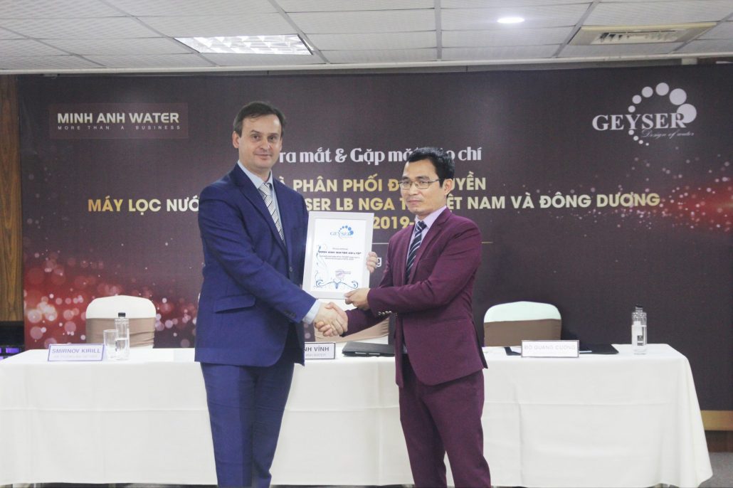 Minh Anh Water - Đại lý máy lọc Geyser được ủy quyền