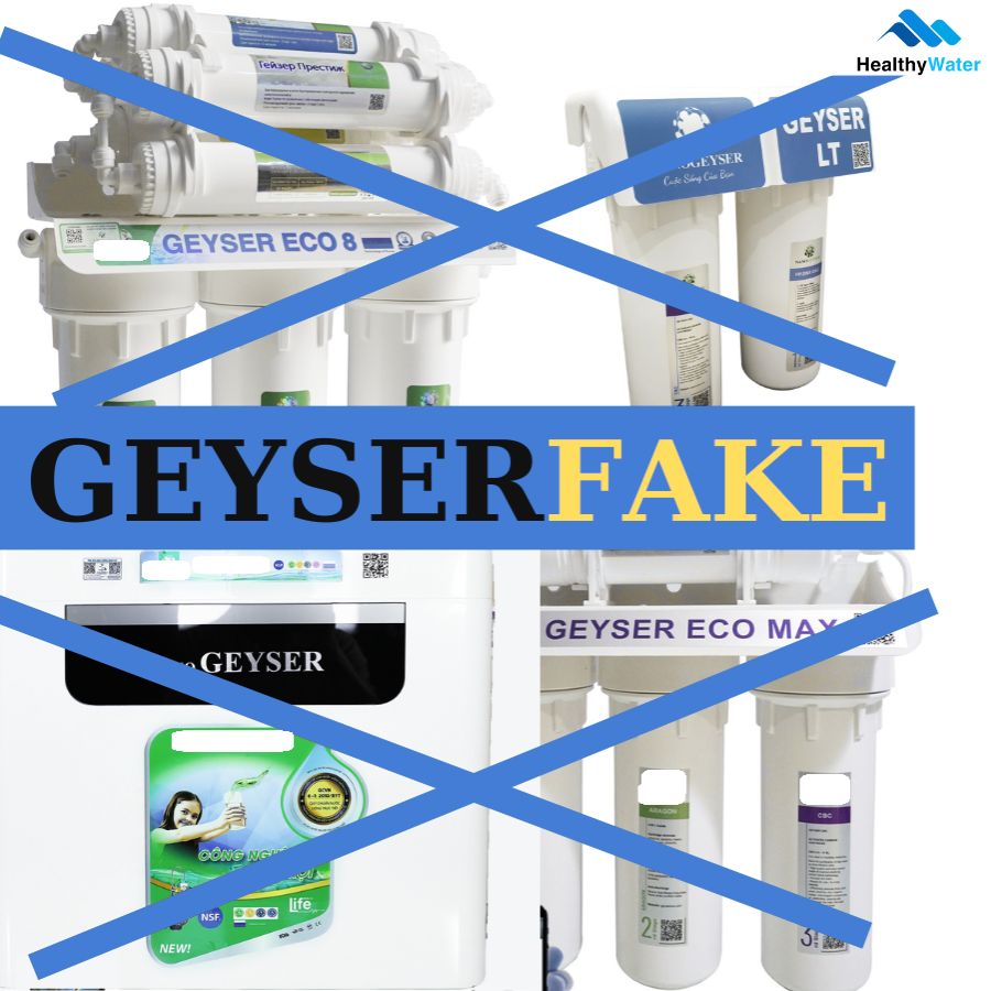 Máy lọc nước Geyser giả