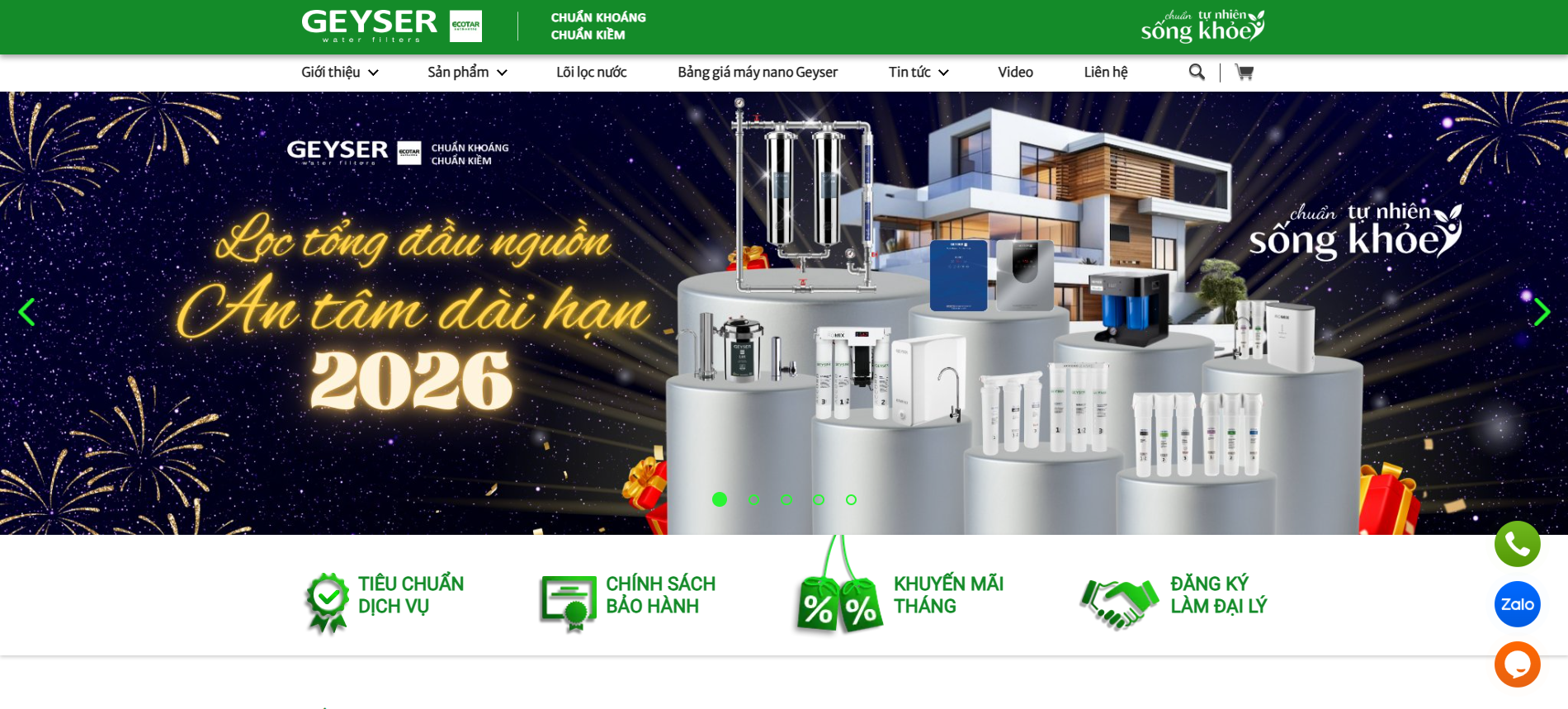 Website chính thức của Geyser 